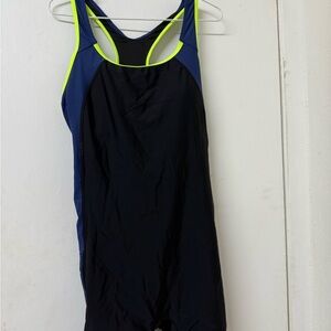 Women's Black and Blue Swimsuit